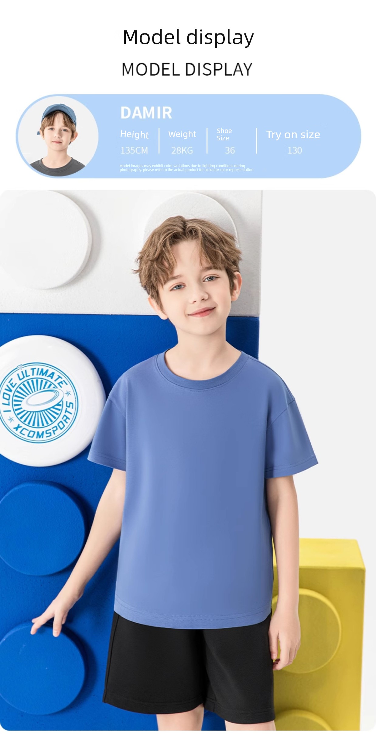 Jeanswest Boys' Short-Sleeved T-Shirt, Pure Cotton Summer Clothing, Boys' Tops, Children's Clothing, Big Kids' Clothing, 2026 New Summer Style — 16
