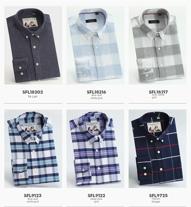 Broken code Clearance Sanding Long sleeve leisure time lattice shirt