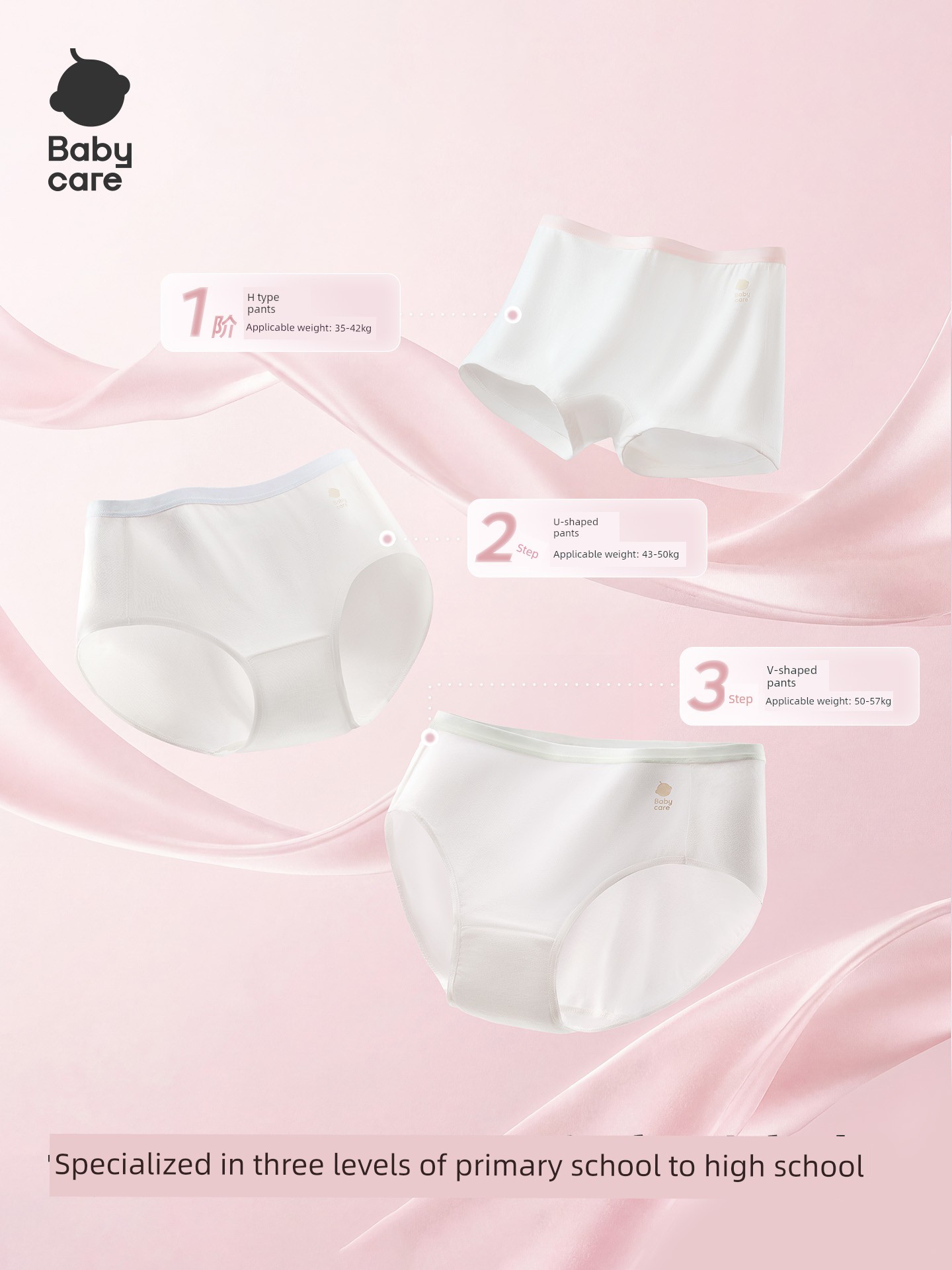 Babycare Disposable Underwear for Kidsren and Girls, Daily Disposable Pants for Teenagers and Students, No-Wash, Portable for Travel and Living on Campus
