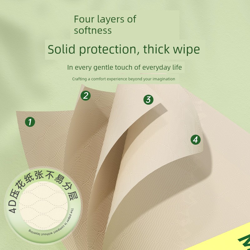 Manhua 1000 Pieces For Home Affordable Toilet Paper — 4