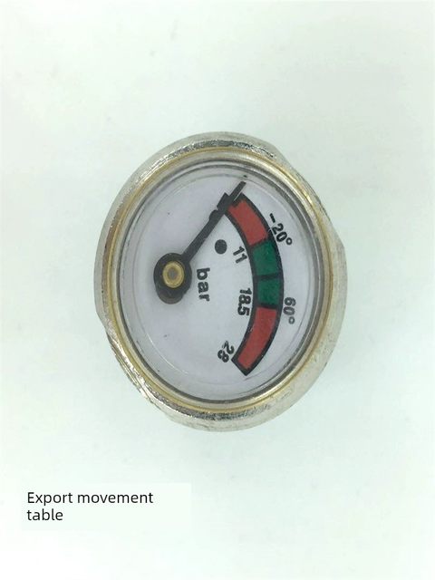 消防器材水基/干粉灭火器配件阀门压力表不锈钢出口 膜片表2.5MPa