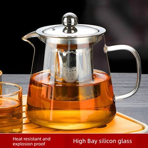 Thick and High Temperature Resistant For Home Glass Teapot