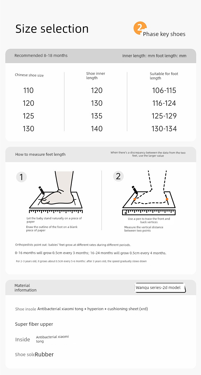 Jinopu Functional Shoes 2026 Autumn New Baby Shoes for Boys and Girls, Toddler Shoes Gb2596 — 14