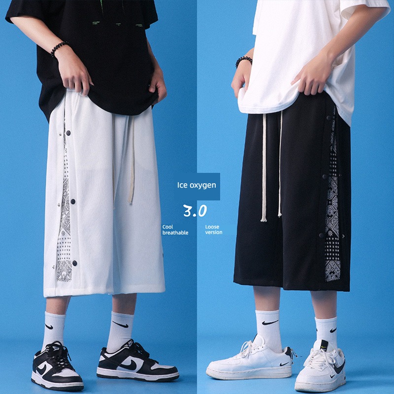summer trend Bandanna  leisure time man Cropped Trousers