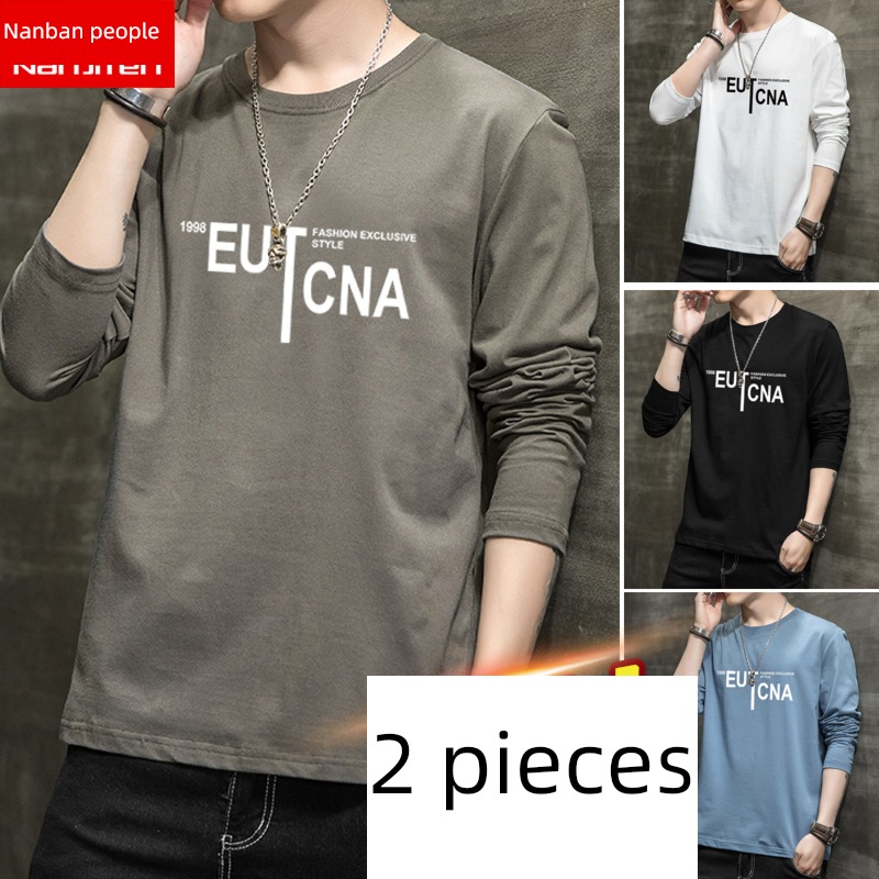 NGGGN man pure cotton easy Sweater Long sleeve T-shirt