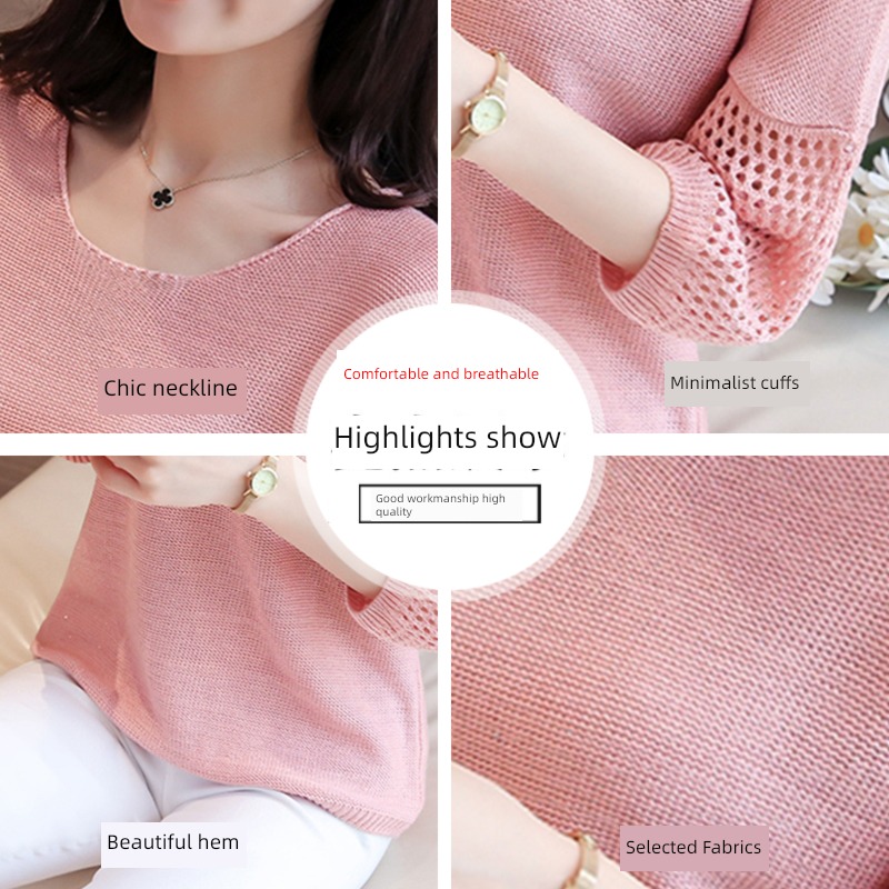 ma'am T-shirt Ice silk easy knitting Thin money Short sleeve