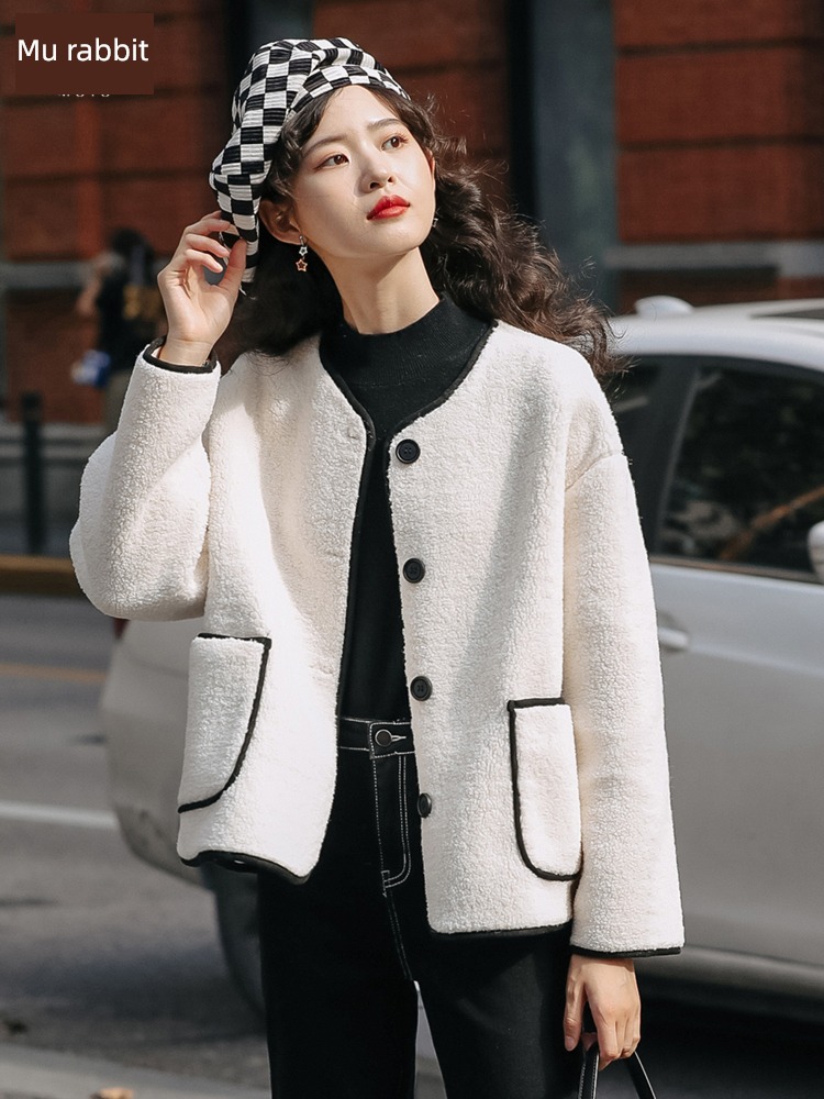 Moxa rabbit Little fragrance have cash less than that is registered in the accounts Plush Korean version Versatile lamb