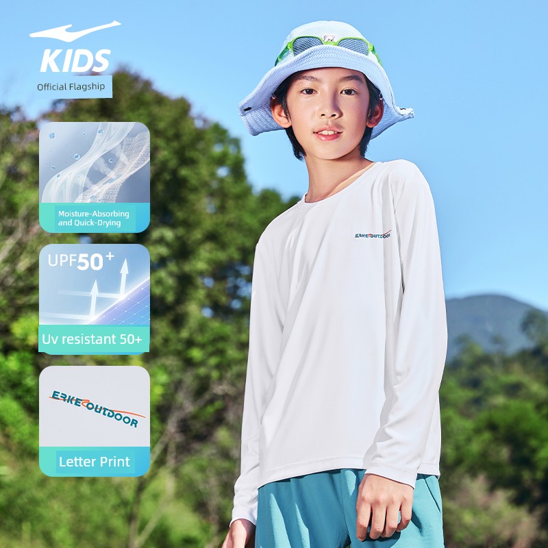 Hongxing Erke Quick Drying Clothes Sports Breathable Half Sleeve Children's Clothing — 3