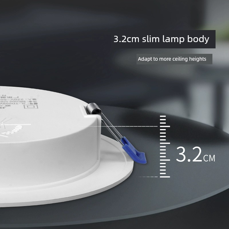 Junlang Led Shangtuo Downlight 3W Hole Lamp Ultra-Thin Barrel of Light Ceiling Ceiling Lamp Aisle Embedded Hole Lamp Living Room 5W