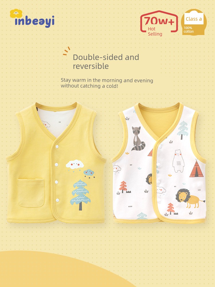 Outerwear Newborn Boy Winter Warm Waistcoat Vest