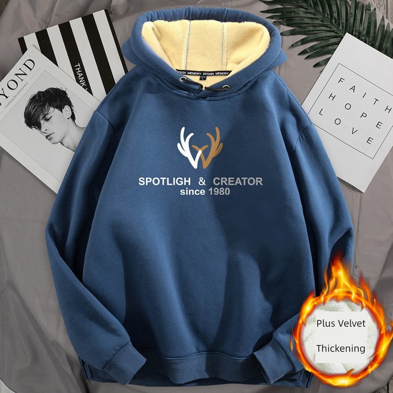 winter Hooded Plush thickening ins easy Sweater