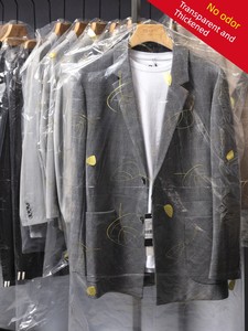 Clothes Dust Cover Disposable Transparent Dry Cleaning Shop Dust-Proof Plastic Bag Clothing Cover Household Laundry Hang