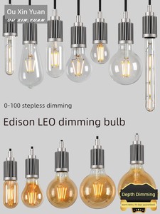 Silicon Controlled Dimmable Edison Light Bulb Led Retro Desk Lamp Screw-Mount Eye-Protection Bedside Lamp Stepless Deep 