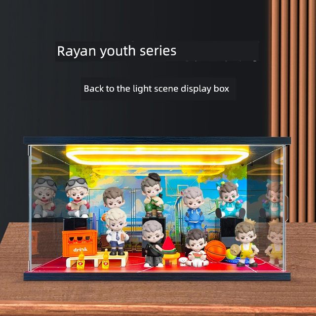 Paperlight scene transparent display box suitable for Rayan Youth Time Series Blind Box Trendy Toy Ornament Storage Box