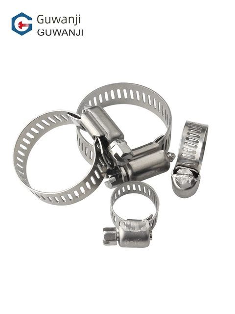 304 stainless steel throat hose clamp, strong water pipe clamp fixing ring clamp pipe clamp fast loading gas pipe clamp buckle