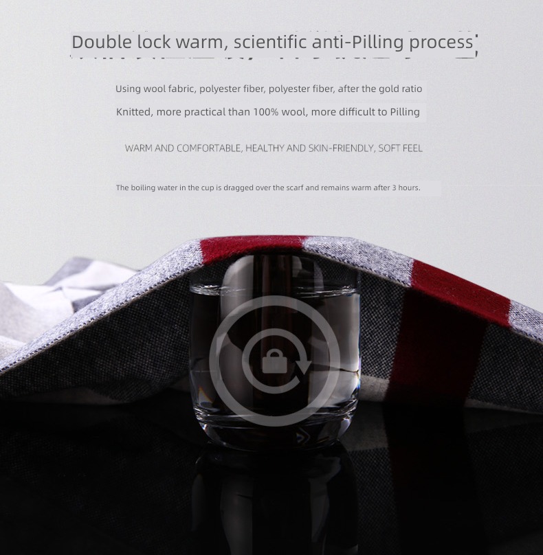 wool winter Versatile young people Gift box scarf