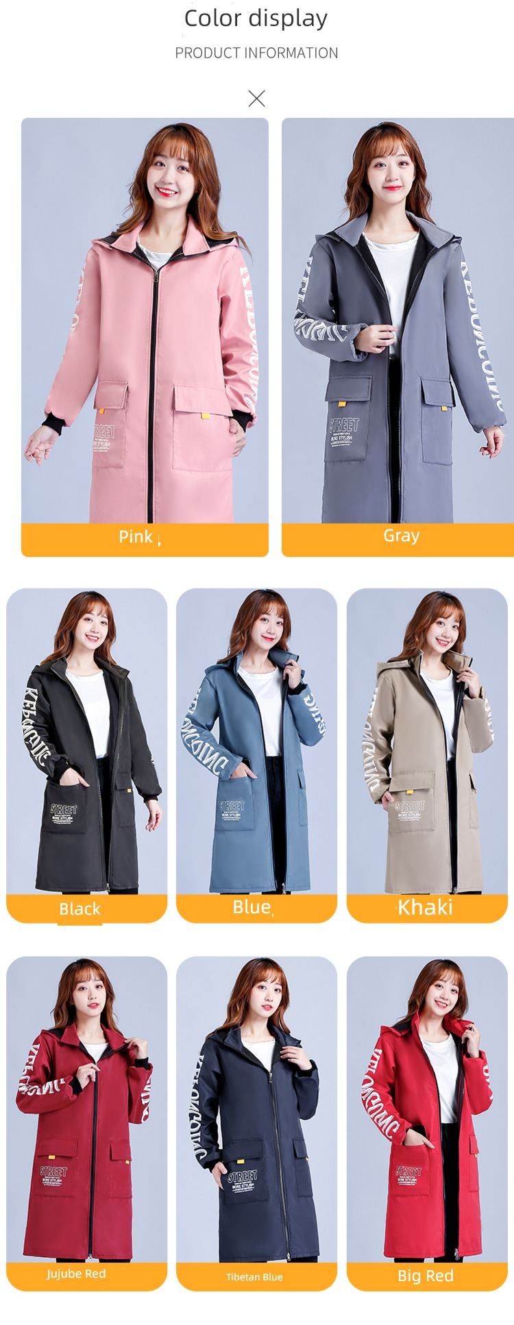 Plush waterproof antifouling household Wear out zipper Smock