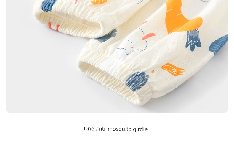 Baby Mosquito-Repellent Pants Summer Thin Pure Cotton Boys' Casual Long Pants Girls' Stylish Lantern Pants Breathable — 23
