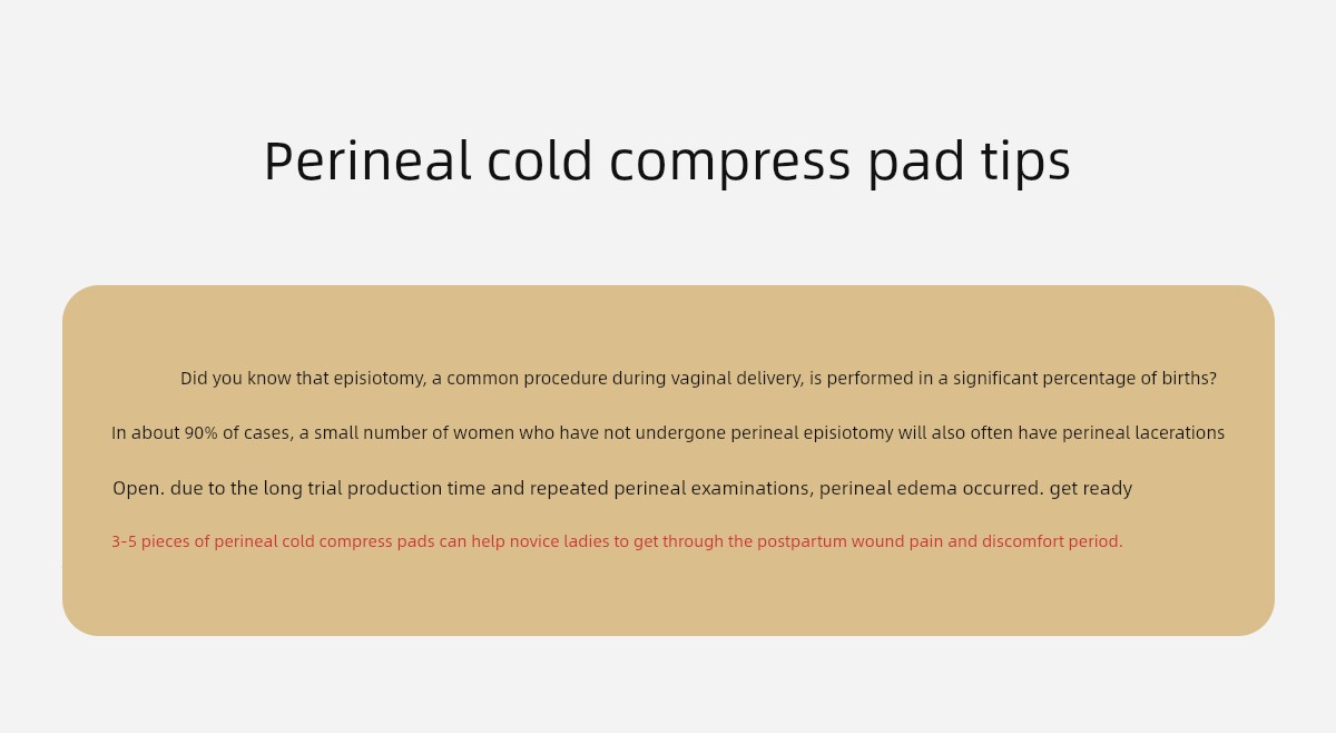 Special Lateral Incision for Pregnant Women Cesarean Section Perineum Cold Compress Pad — 3