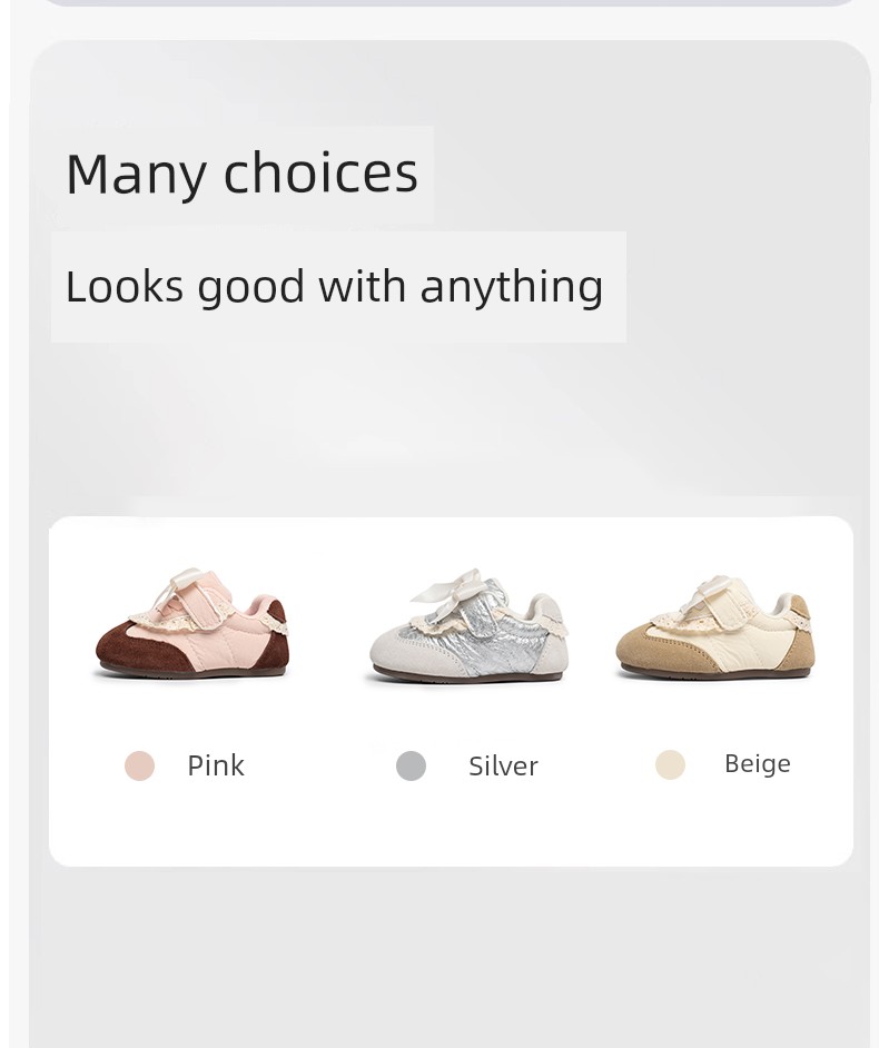 Harden Bear Baby Girl Princess Shoes Spring Soft-Soled Baby Toddler Shoes 2026 New Girls' Bow-Knot Single Shoes — 12