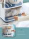 Kitchen bowl rack bowl and chopstick storage box with lid bowl and tableware box dish drain storage rack plastic cupboard household use