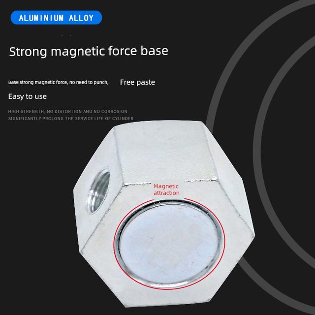Cooling pipe base magnetic seat universal water pipe oil pipe magnetic seat machine tool accessories plastic injection pipe strong magnetic