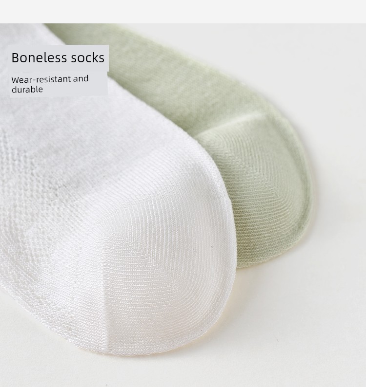 Girls' Socks, Summer Thin Silk Mesh Socks, Kidsren's Breathable Pile Socks, Girls' Lace Princess Mid-Calf Socks — 20
