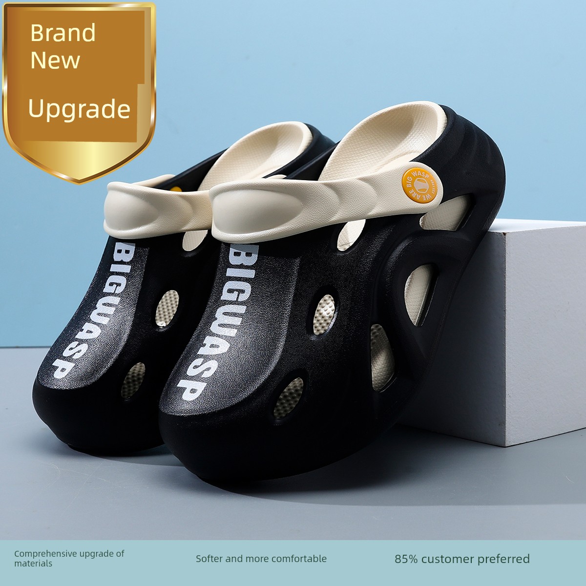 Bumblebee Children's Slippers Boys' Clogs New Summer Non-Slip Sandals Boys' Big Kids Beach Sandals Kids' Slippers — 3