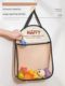 Storage bag hanging bag wall hanging plush toys sorting magic bag bathroom baby shower drain basket hanging wall net bag