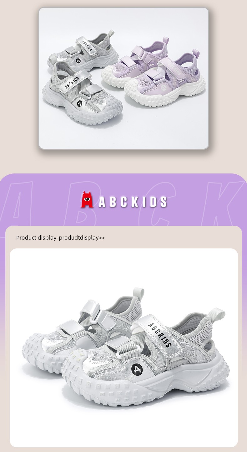 Abckids Kidsren's Shoes, Girls' Summer Sandals, 2026 New Kidsren's Hiking Shoes, Girls' Sports Soft-Soled Beach Shoes — 17