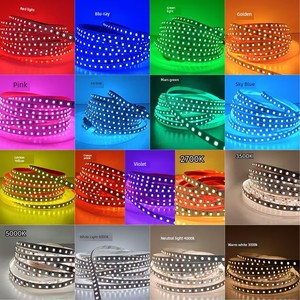 Led Low-Voltage 12V24V Bare Board Flicker-Free Self-Adhesive Light Strip with Linear Aluminum Channel Ambient Colorful L