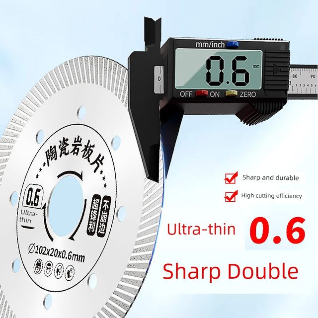 Special angle grinder for ceramic tile cutting sheets, all-ceramic ultra-thin dry cutting, no-collapse edge rock slab ceramic magnetic vitrified brick saw blade artifact