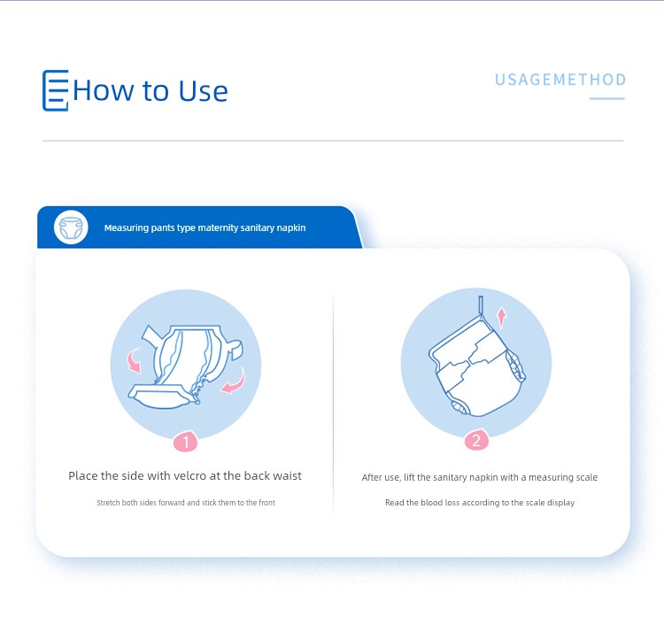 Zichu Measuring Sanitary Napkins for Postpartum Use, Specialized for Postpartum Discharge and Puerperal Period, Eo Sterilized — 17