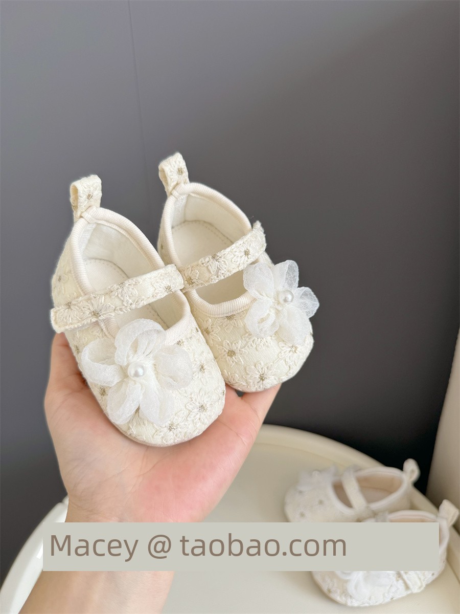 24 New Arrival Spring and Summer Baby Soft Sole Shoes 0-1 Year Old Tight Baby Toddler Flats 6-12 Months Princess Shoes — 3