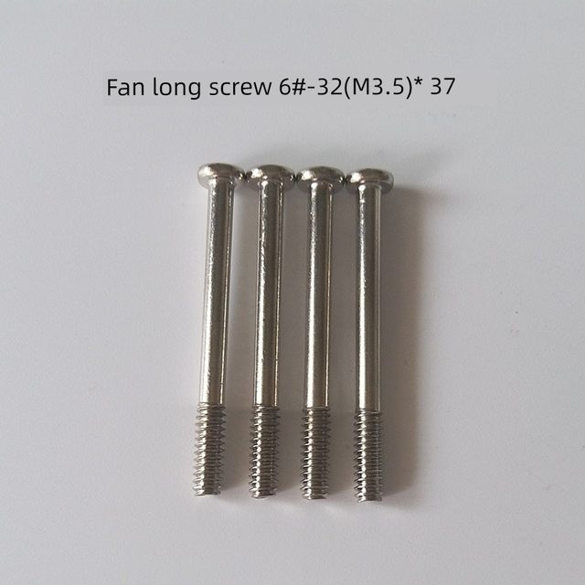 Chassis ultra-thin 15mm/25mm thick fan long screw 6#-32 threaded cold exhaust fan fixing screw M3.5