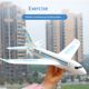 Internet celebrity outdoor toy foam aircraft hand-dumping children's model glider model aircraft assembled passenger aircraft spiral glowing