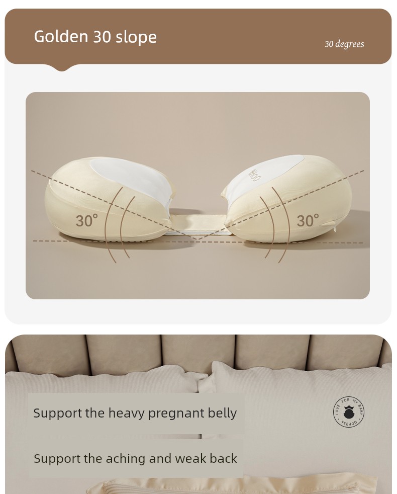 Ying's Maternity Pillow for Waist Support, Side Sleeping, and Belly Support, Pregnancy Pillow for Summer Sleep, Magic Pillow for Sleeping — 12