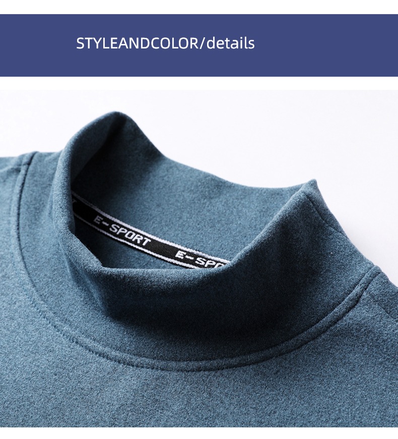 Romon man keep warm Undershirt Sweater Long sleeve T-shirt