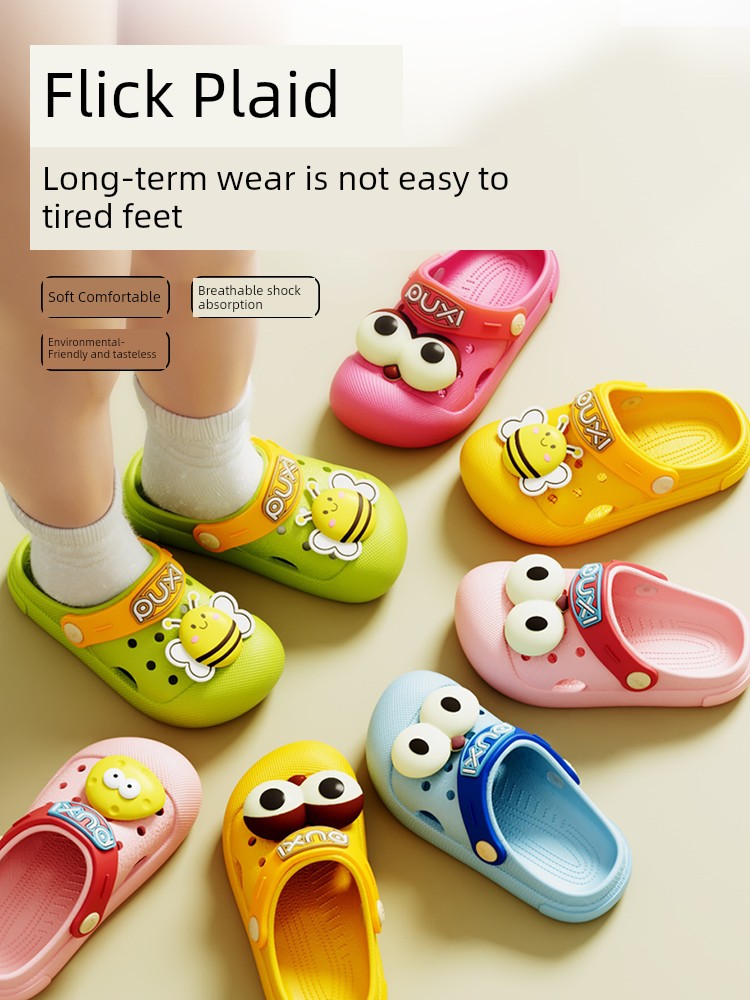 Puxi 2026 Clogs for Children, Boys and Girls, Summer Thick-Soled Height-Increasing Slippers with a Soft, Non-Slip Feel, Suitable for Outdoor and Beach Wear