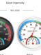 Tianjin pointer dry temperature and humidity meter industrial wall hanging diameter 20mm indoor pharmacy round high-precision temperature and humidity meter