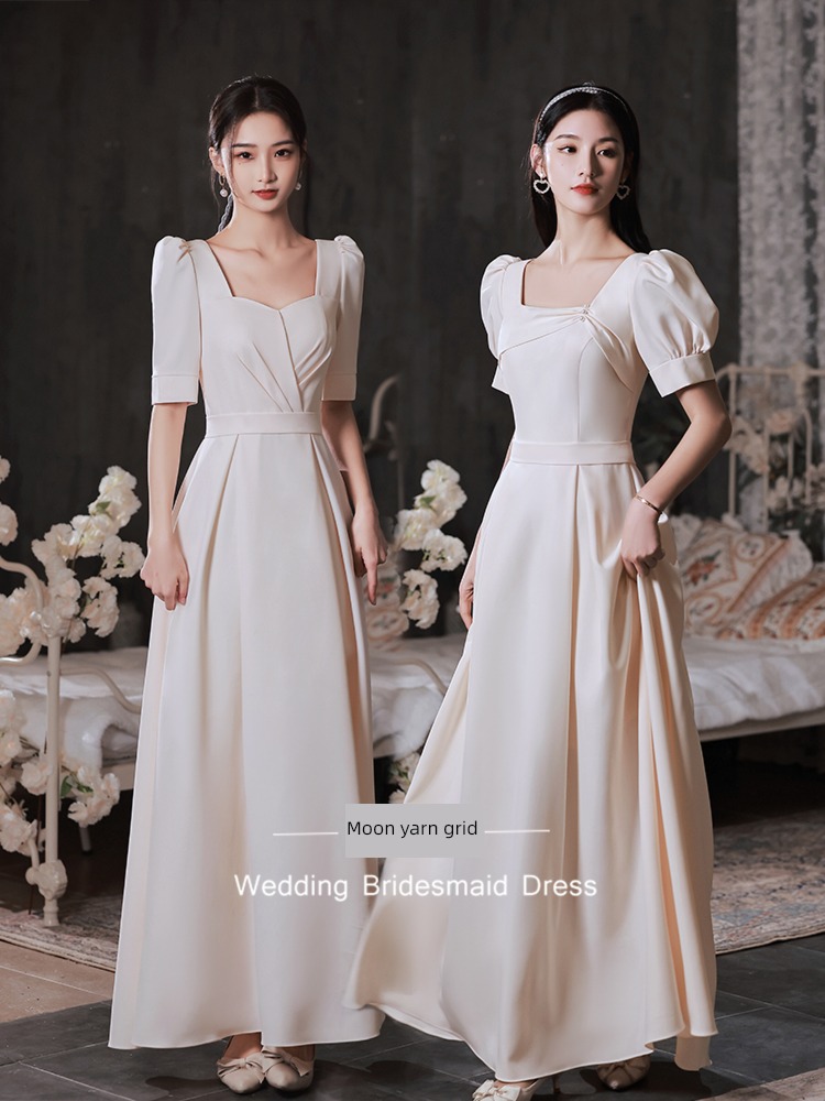 Sisterhood Advanced sense Dress Satin Bridesmaid Dresses