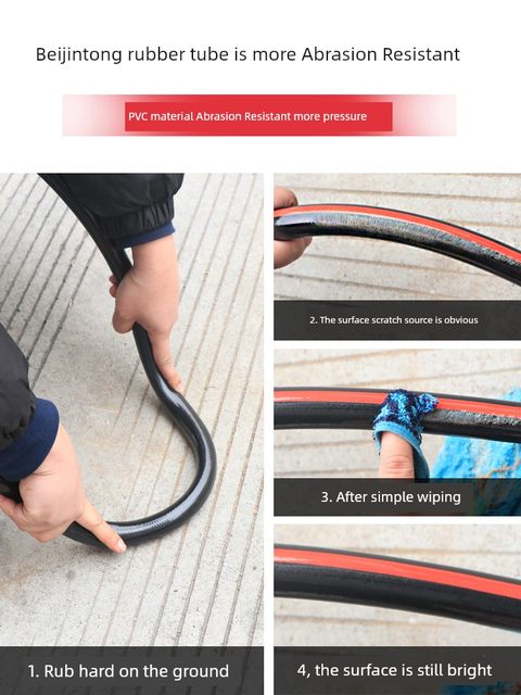 PVC rubber high-pressure hose explosion-proof pipe oil-resistant corrosion-resistant three-glue two-wire water pump/wind cannon/garden water hose