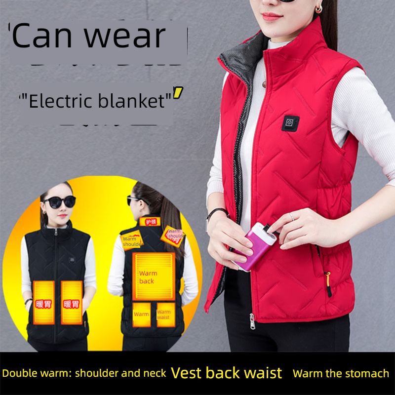 USB intelligence temperature control charge Self heating clothes Vest