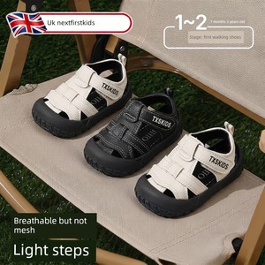 British Infant Boys' Sandals 2026 New Summer Style Soft-Soled Non-Slip Closed-Toe Lightweight Sports Shoes for Boys and 