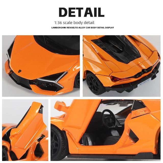 Ma Kelan genuine authorized Lamborghini Revuelto sports car simulation alloy toy car model gift