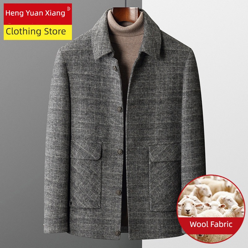 hyz  Autumn and winter Middle aged man Jacket jacket