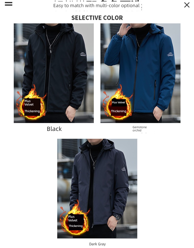 dandy winter removable Autumn clothes Hooded loose coat
