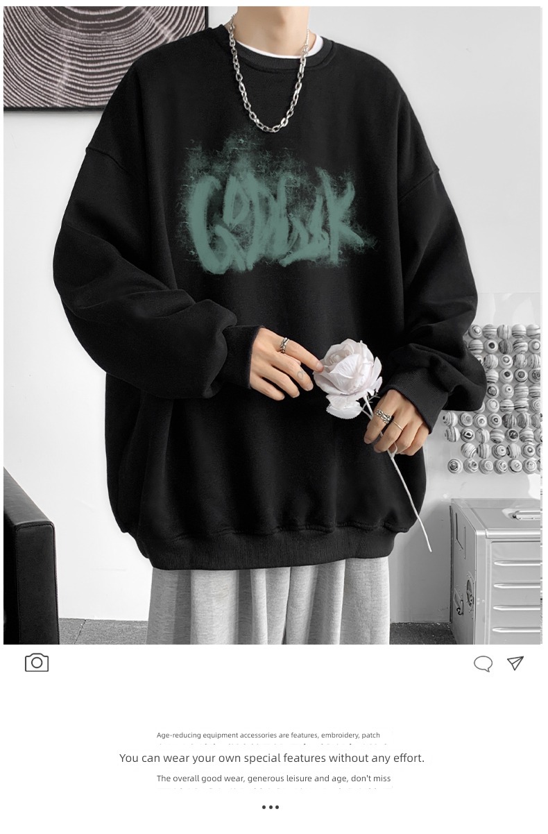Pounds Spring and Autumn over size American style Chaopai Sweater