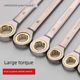 Two-way fast plum blossom ratchet wrench industrial grade small opening dual-purpose wrench automatic hardware tool set