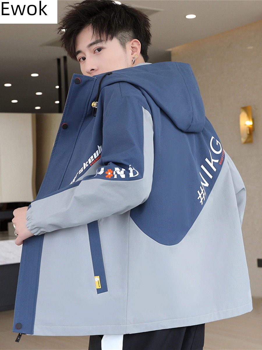 winter trend handsome middle school student Coat man loose coat